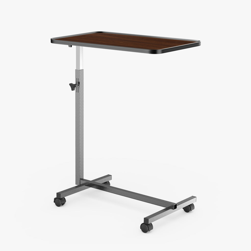 kekoy tilting overbed table with wheels smoke walnut