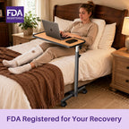 kekoy tilting overbed table with wheels FDA registered