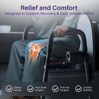 toilet riser chair for post-surgery patients, and limited mobility