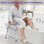 independent entry and exit from the bathtub
