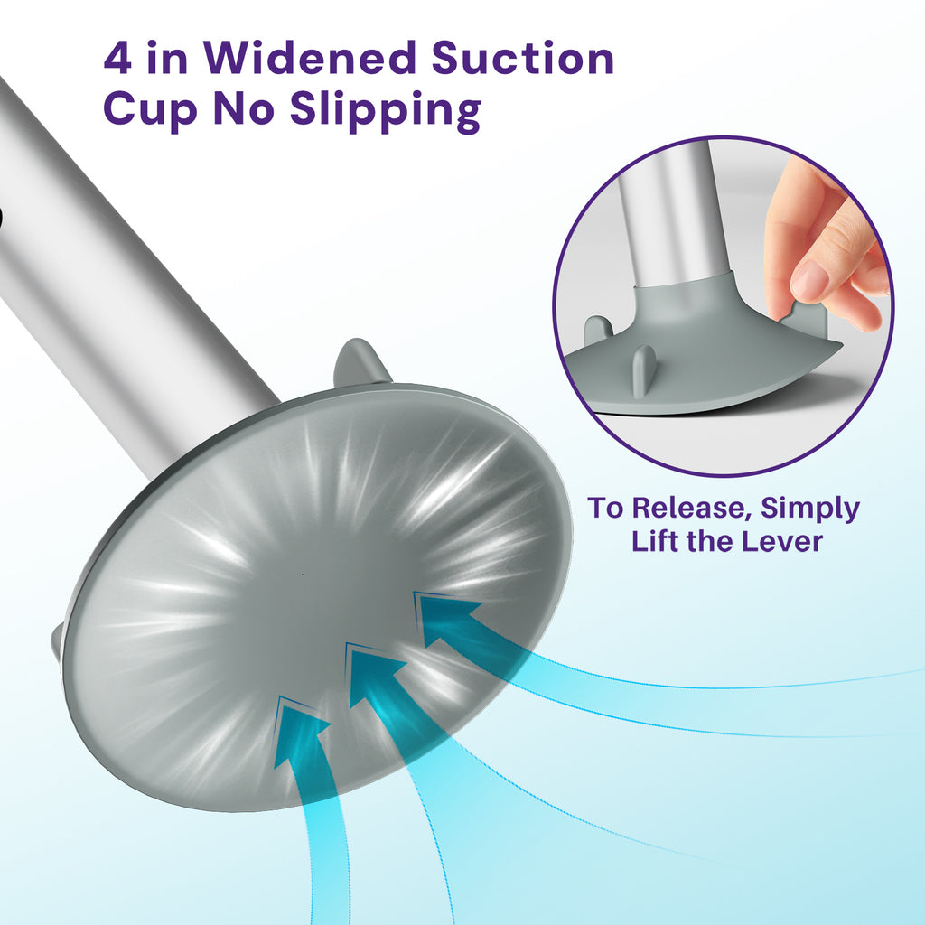 bench stands firm with 4-in wide suction feet