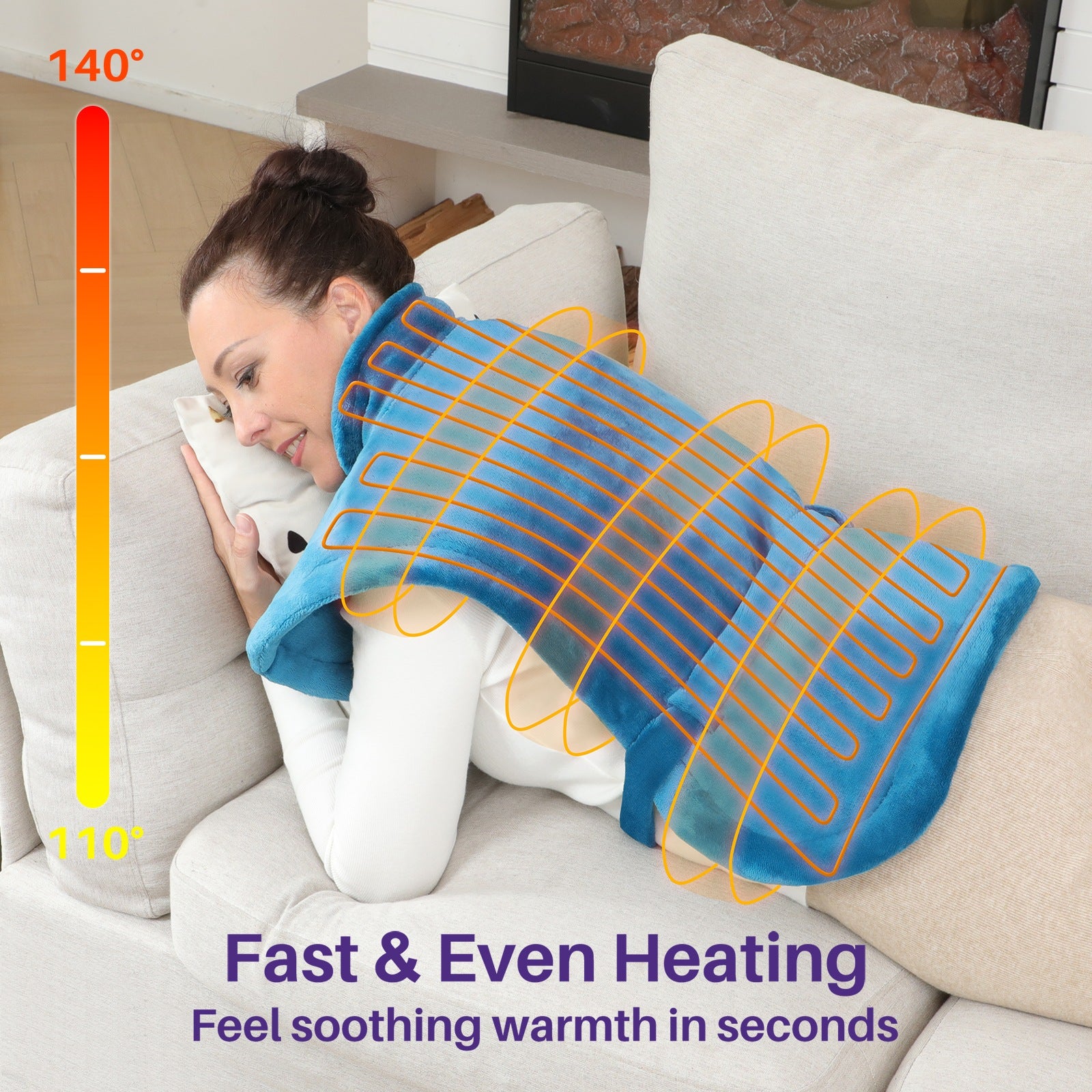 kekoy electric heating pad fast and even heating