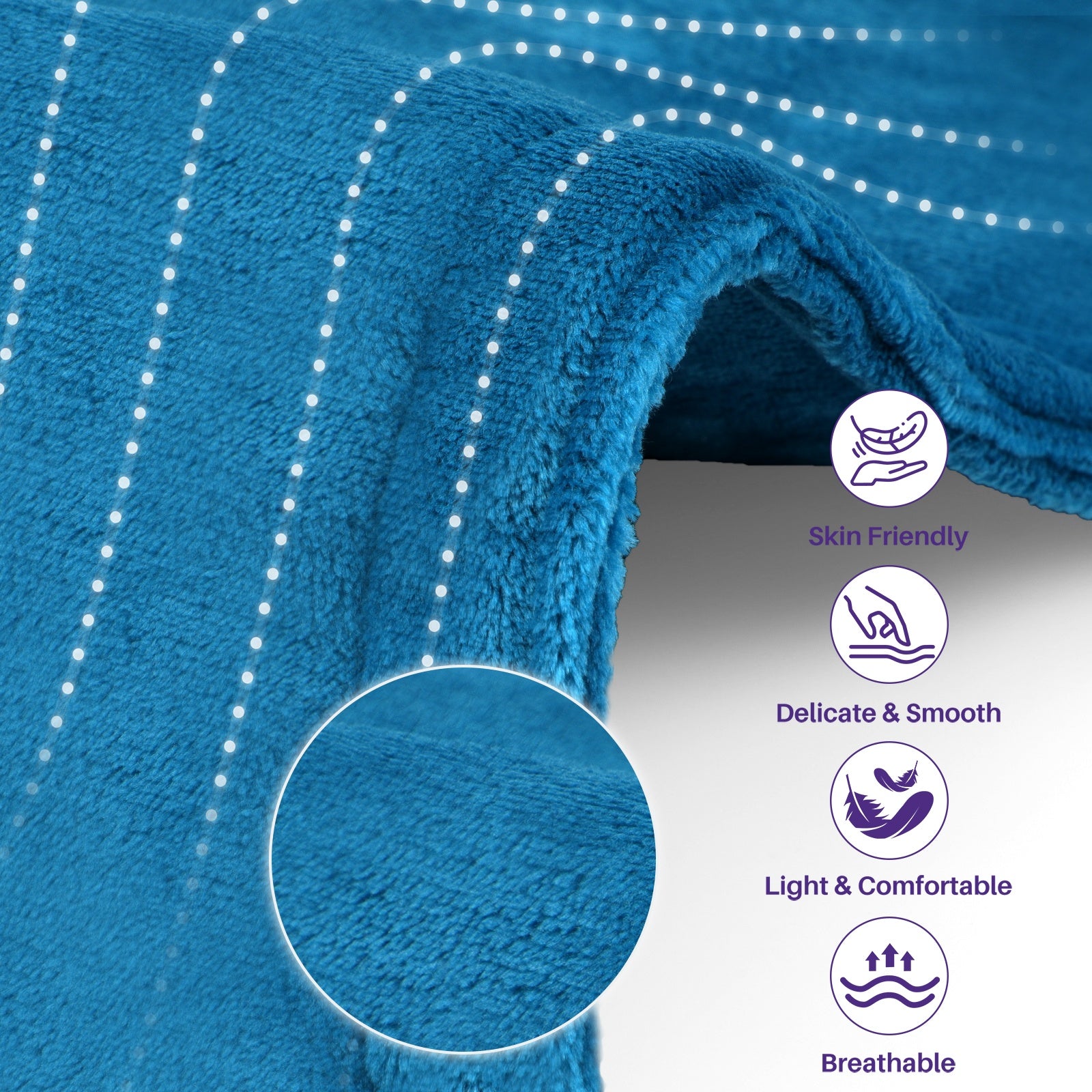 kekoy electric heating pad with skin friendly material