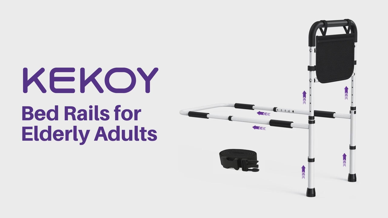 how to install kekoy T bar adjustable bed rail