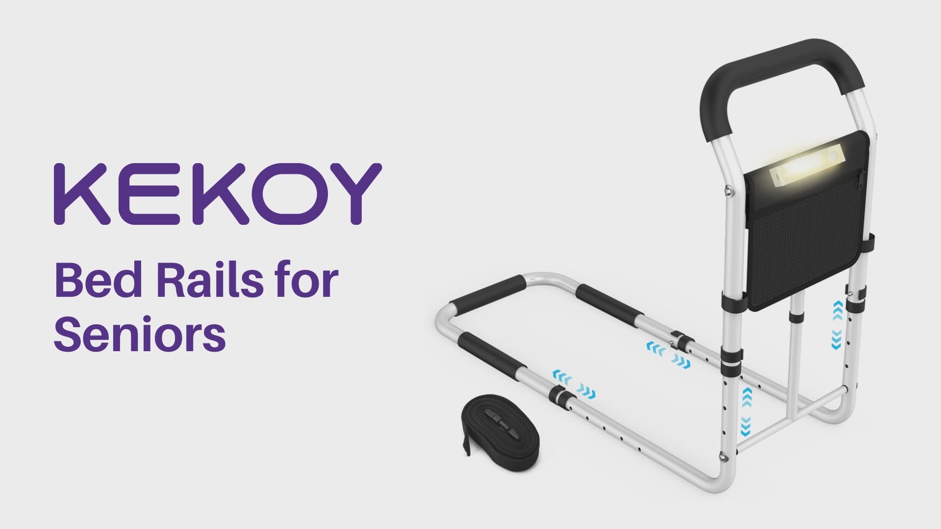 how to install kekoy L shape standard adjustable bed rail