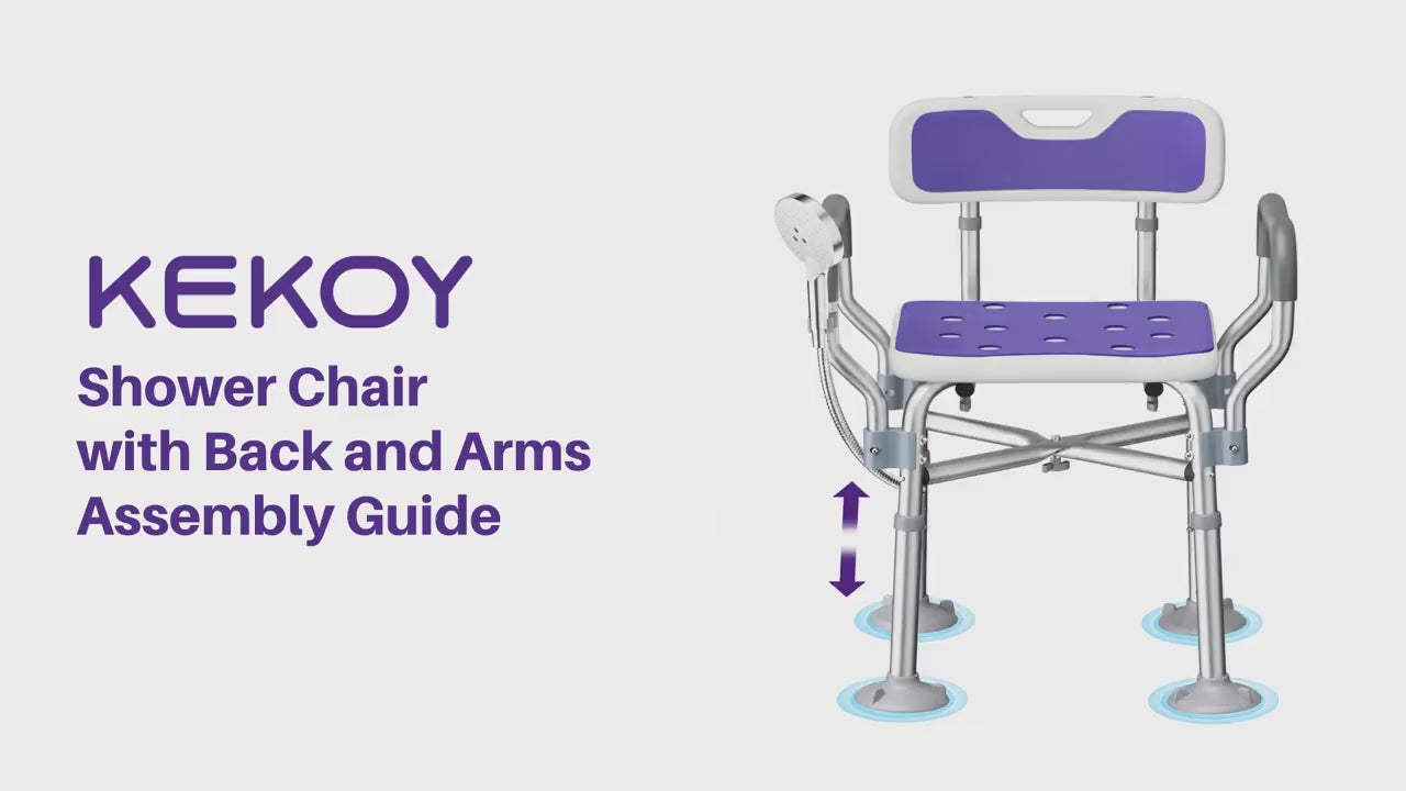 how to install kekoy heavy duty shower chair