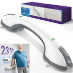 KEKOY 17.5" Shower Handles for Elderly with Safety Indicators, Grab Bars for Bathroom Stronger Suction Cup, Shower Grab Bars for Seniors, Injured, People with Disabilities