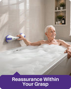 KEKOY 17.5" Shower Handles for Elderly with Safety Indicators, Grab Bars for Bathroom Stronger Suction Cup, Shower Grab Bars for Seniors, Injured, People with Disabilities
