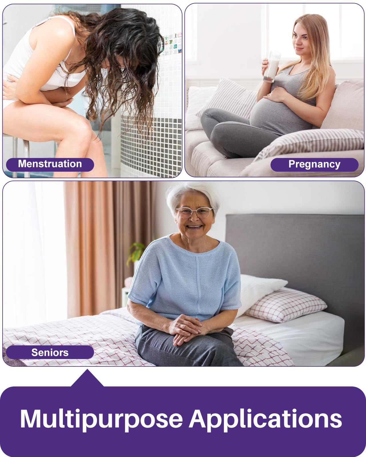 KEKOY Reusable & Washable 34x36 inch Bed Pads for Incontinence, 4 Pack Waterproof Pee Pads for Adults, Seniors, and Pets