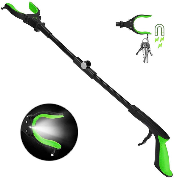KEKOY 32 Inch Foldable Reacher Grabber Pickup Tool with Light Green